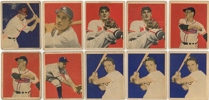1949 Bowman Baseball Collection (105) Including Hall of Famers